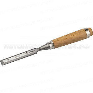 Стамеска-долото "СТ 500" с деревянной ручкой, хромованадиевая, 18мм, ЗУБР